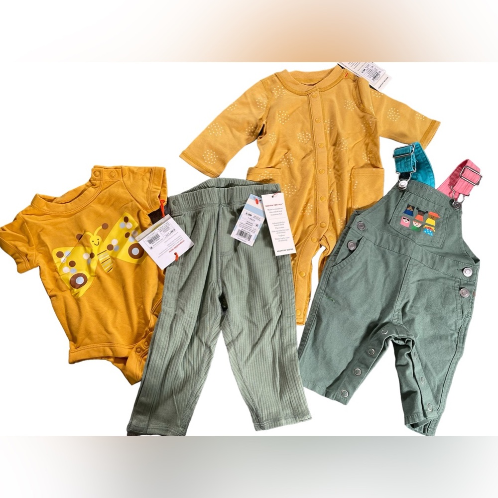 Christian Robinson 0-3m Cat & Jack Set 4pc Lot NWT